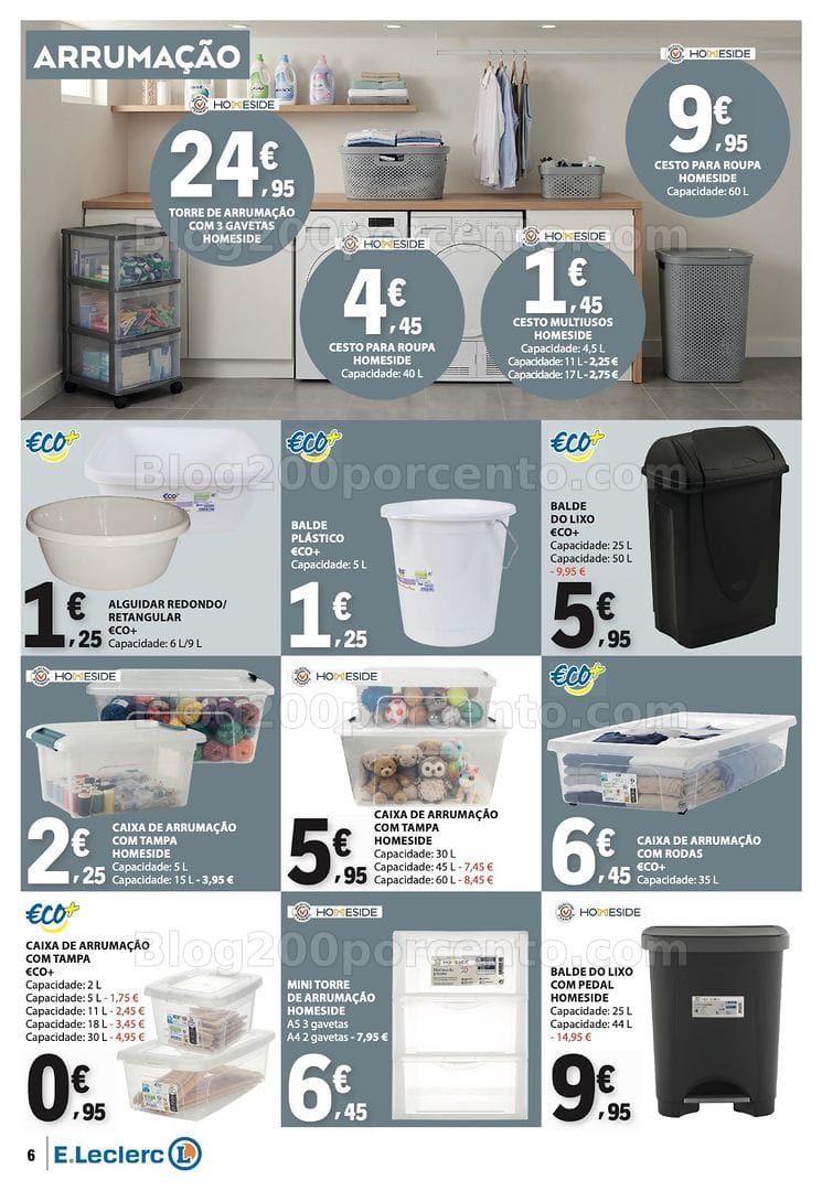 Antevisão Folheto E-LECLERC Bazar Promoções de 10 a 23 setembro